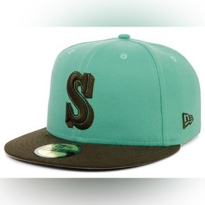 Seattle Mariners New Era Mint Fitted Hat Size 7 1/2